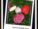 Yaourt double rose
