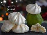 Cadeaux gourmands : meringues citron vert ❊ fleur de sel