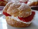 Choux chantilly et fraises