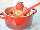 Crumble fraises rhubarbe - Turbigo-Gourmandises.fr