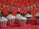 Cupcakes chocolat cannelle {& étiquettes de Noël à télécharger gratuitement}