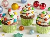 Cupcakes guirlandes de Noël
