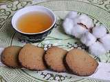 Sablés thé matcha sésame noir