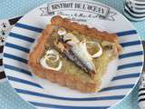 Tarte au blé noir oignons de Roscoff et sardines