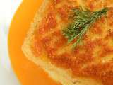 Pané de cabillaud, crème de poivron