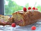 Cake banane et framboise - Raspberry and banana cake loaf