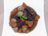 Boeuf bourguignon et sa touche de chocolat noir