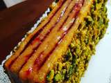 Cake pistache/framboise de jerome chaucesse