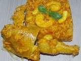 Paella poulet et gambas a ma facon