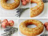 Gâteau renversé aux pêches & aux amandes