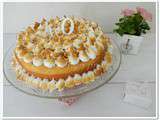 Lemon Chiffon Cake (gâteau mousseline au citron) ... Happy Birthday  ma  Sotis
