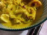 Poulet au curry jaune