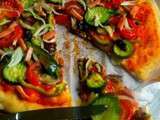♥ Pizza végétalienne toute en couleurs ♥