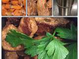 Repas nomade : carottes confites et grillade de porc aux épices