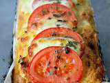 Pudding de pain chorizo-tomate-mozzarella