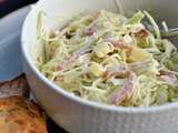 Salade de chou aux lardons et comté , sauce au yaourt