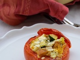 Tomates farcies végétariennes (courgettes-feta)