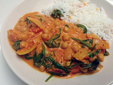 Curry indien de pois chiches et aux épices