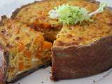 Tourte au potiron gris de Vendée pâte à la farine de blé noir