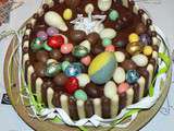 Gâteau au chocolat, Finger et fruits rouges pour Pâques … ou pas