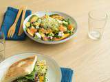 Salade nectarine saumon pour le plein de vitamines