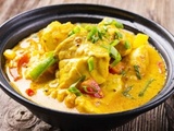 Curry de lotte coco et citron vert