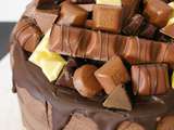 Layer Cake Chocolait Framboises et Kinder