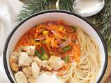 Soupe complète aux Légumes, Spaghetti & Poulet
