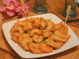 Crevettes croustillantes au miel et sésame (Chine)