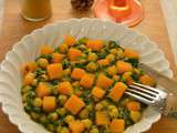 Curry de pois chiches, épinards et butternut (végé)