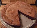 Gâteau au chocolat entre le sablé et le fondant
