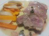 Magret de canard sauce poivre vert