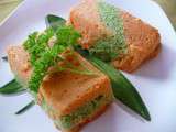 Mousse de carottes et petits pois