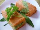 Mousse de carottes et petits pois