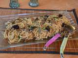 Nouilles sautées aux champignons