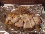 Papillote de poulet aux pommes
