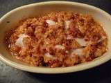 Poisson en crumble de chorizo