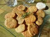 Sablés au picodon (chèvre) et romarin