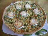 Tarte printanière aux fines herbes et petits légumes