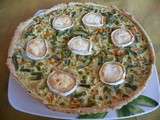Tarte printanière aux fines herbes et petits légumes