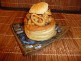 Vol au vent aux crevettes et encornet