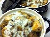 Cocottes de poulet & champignons au pesto d'estragon