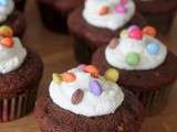 Cupcakes chocolat-Smarties