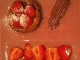 Tartelettes au chocolat et aux fraises