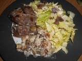 Salade de gésiers et champignons
