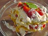 Trifle fraises-basilic - Une ribambelle d'histoires