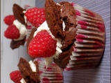 Cupcakes chocolat framboises