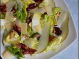 Salade lard poire endives