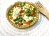 Quichettes petits pois carottes fromagere