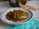 Celle qui faisait...un crumble de poireaux au curry {végétalien}